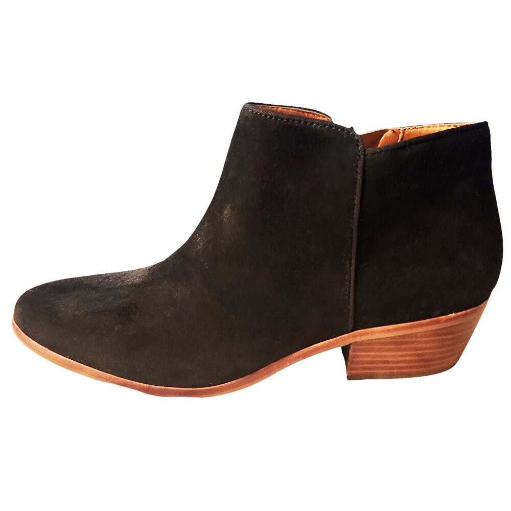 Sam Edelmon Women's Black Suede Ankle Boots Sz 10.5
